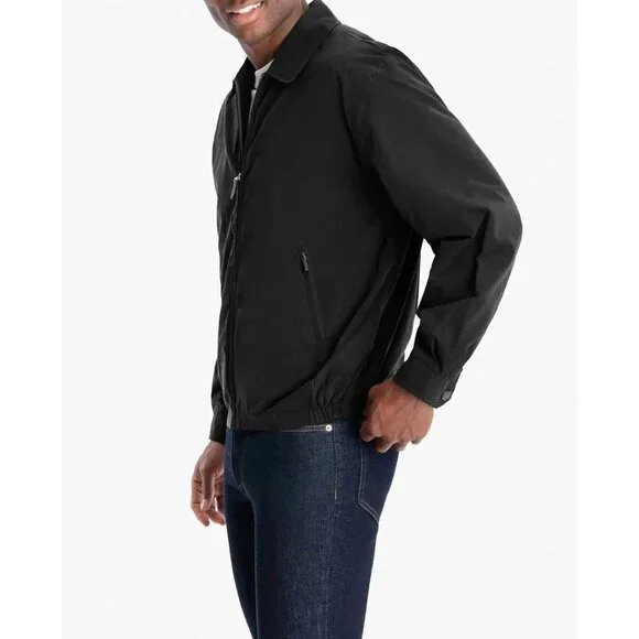 London Fog Auburn Golf Jacket Men 4XT Black Light Weight Zip Front Coat New - Picture 3 of 8